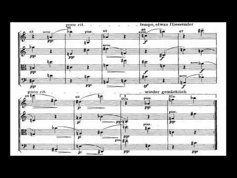 Anton Webern: String Quartet, op 28 [with score]